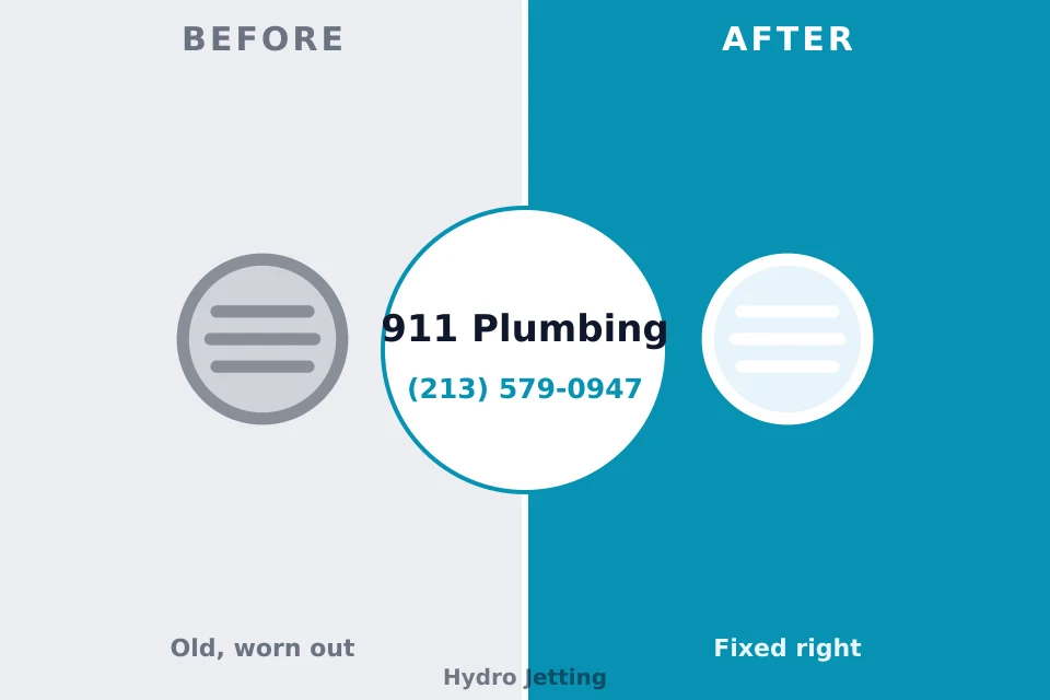 Before and after: plumbing repair Frontenac, KS